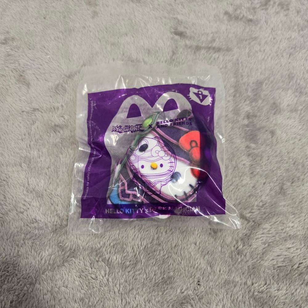 McDonalds Yu-Gi-Oh x Hello Kitty Dark Magician Plush Toy 2024 Sealed New